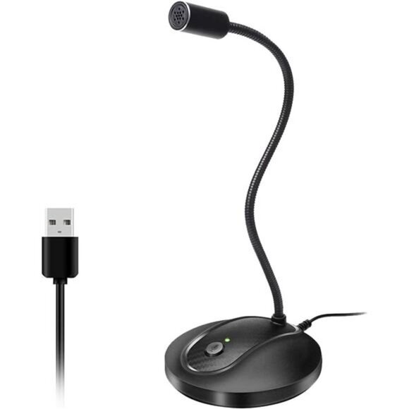 USB Microphone, Computer PC Microphone with Mute Button for Streaming,Podcasting - Picture 1 of 6